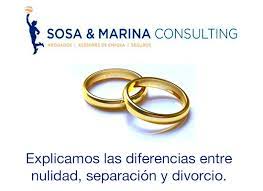 Diferencias entre Nulidad, Separación y Divorcio